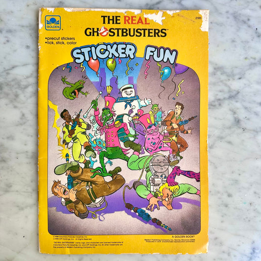 1990 The Real Ghostbusters Sticker Fun Book