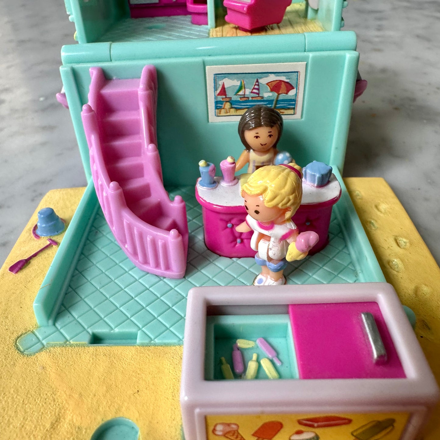 1993 Polly Pocket Beach Cafe 100% Complete