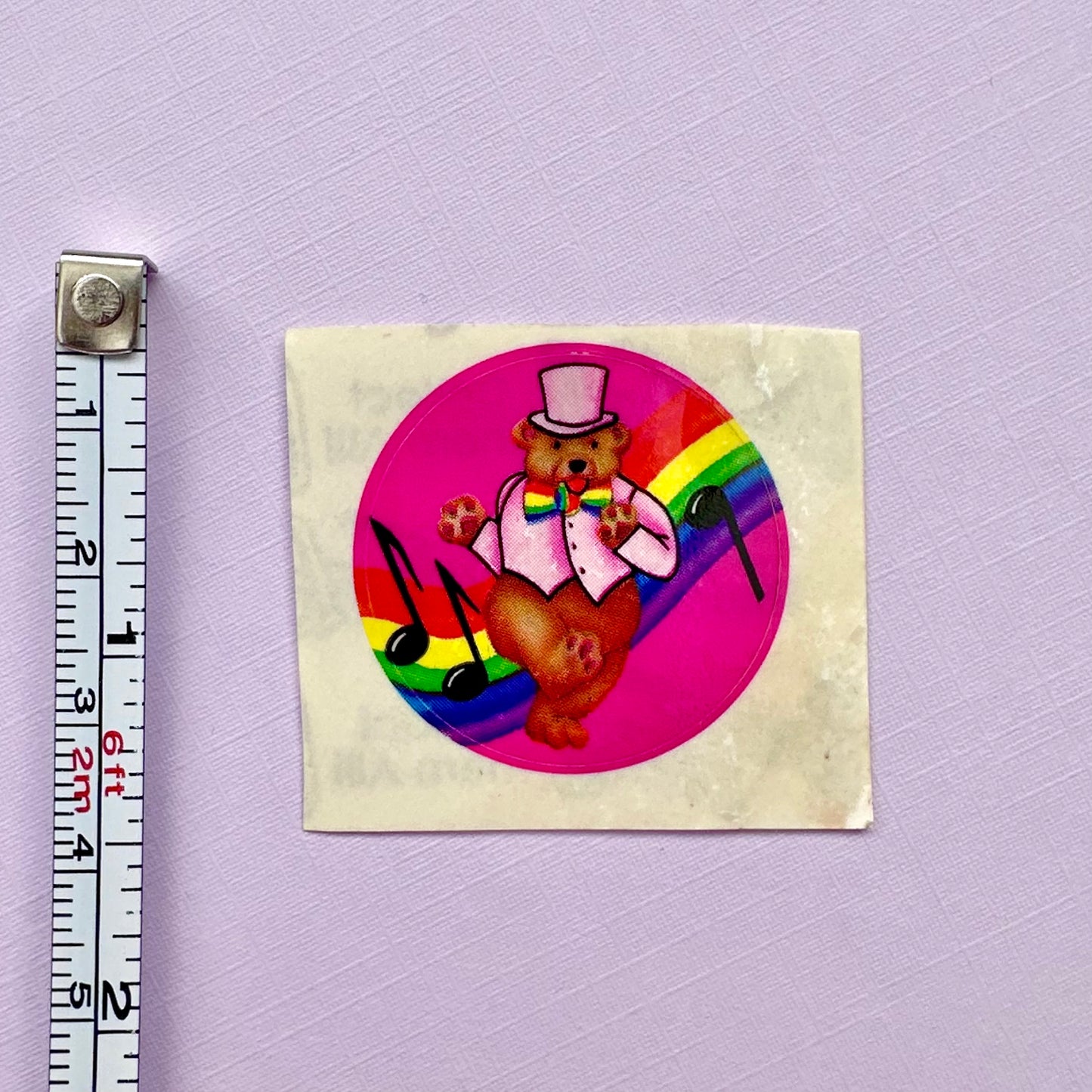 80’s Lisa Frank Dancing Bear Sticker