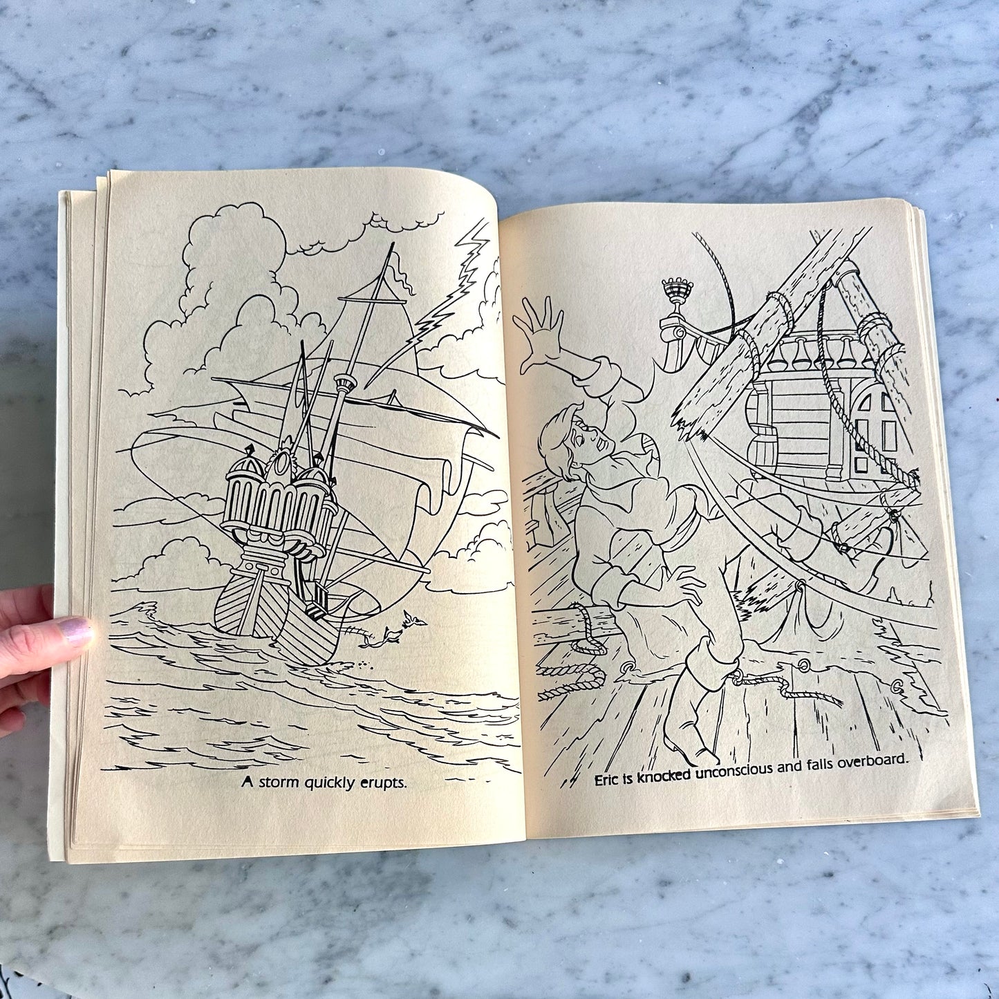 1989 Disney The Little Mermaid Coloring Book