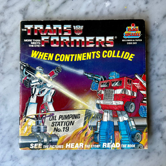 80’s Transformers “When Continents Collide” Book