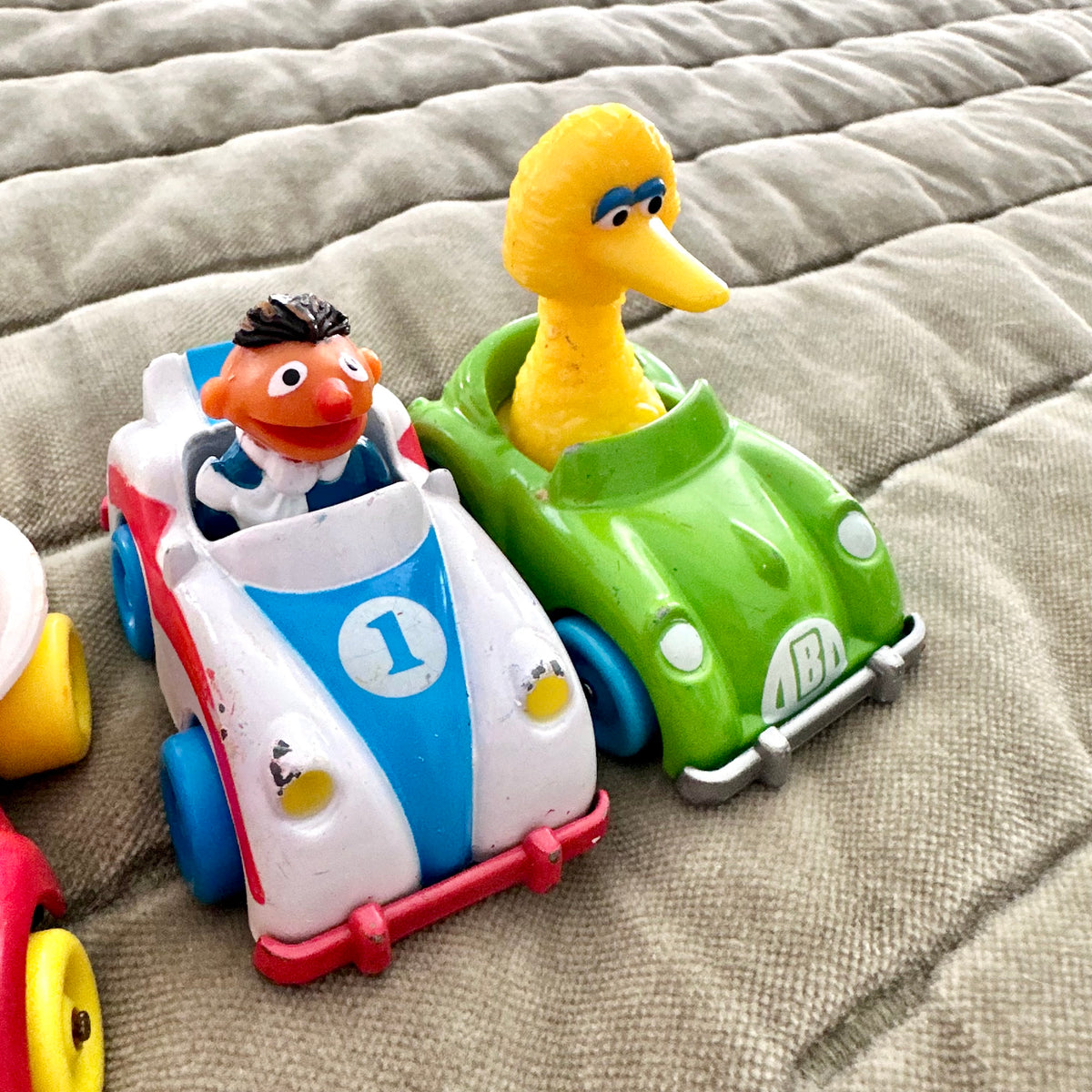 1983 Sesame Street Die Cast Toy Car Lot