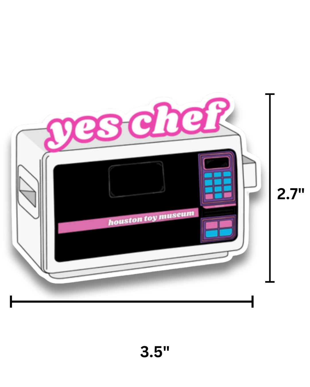 "Yes Chef" Easy Bake Oven Sticker