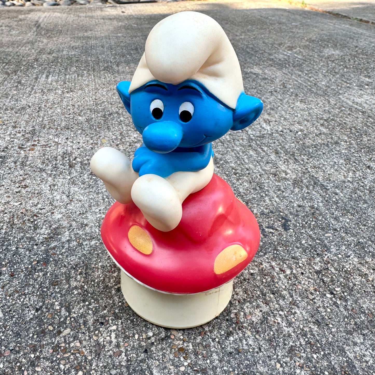 1982 Smurfs Musical Jewelry Box