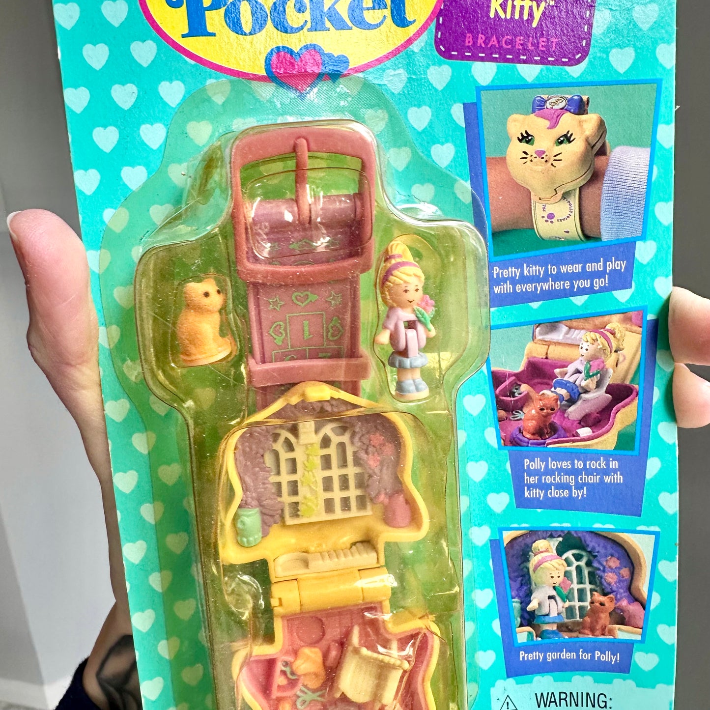 1995 Polly Pocket “Polly Loves Kitty” New In Package