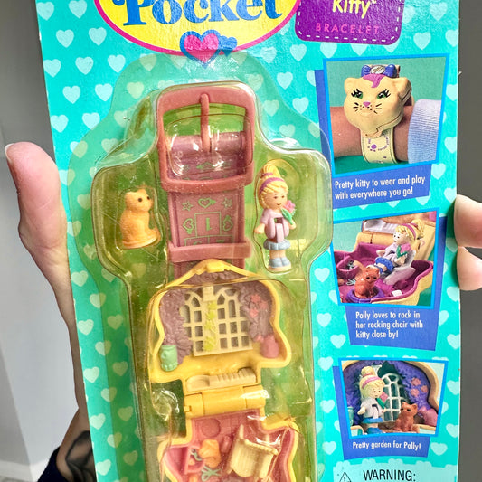 1995 Polly Pocket “Polly Loves Kitty” New In Package