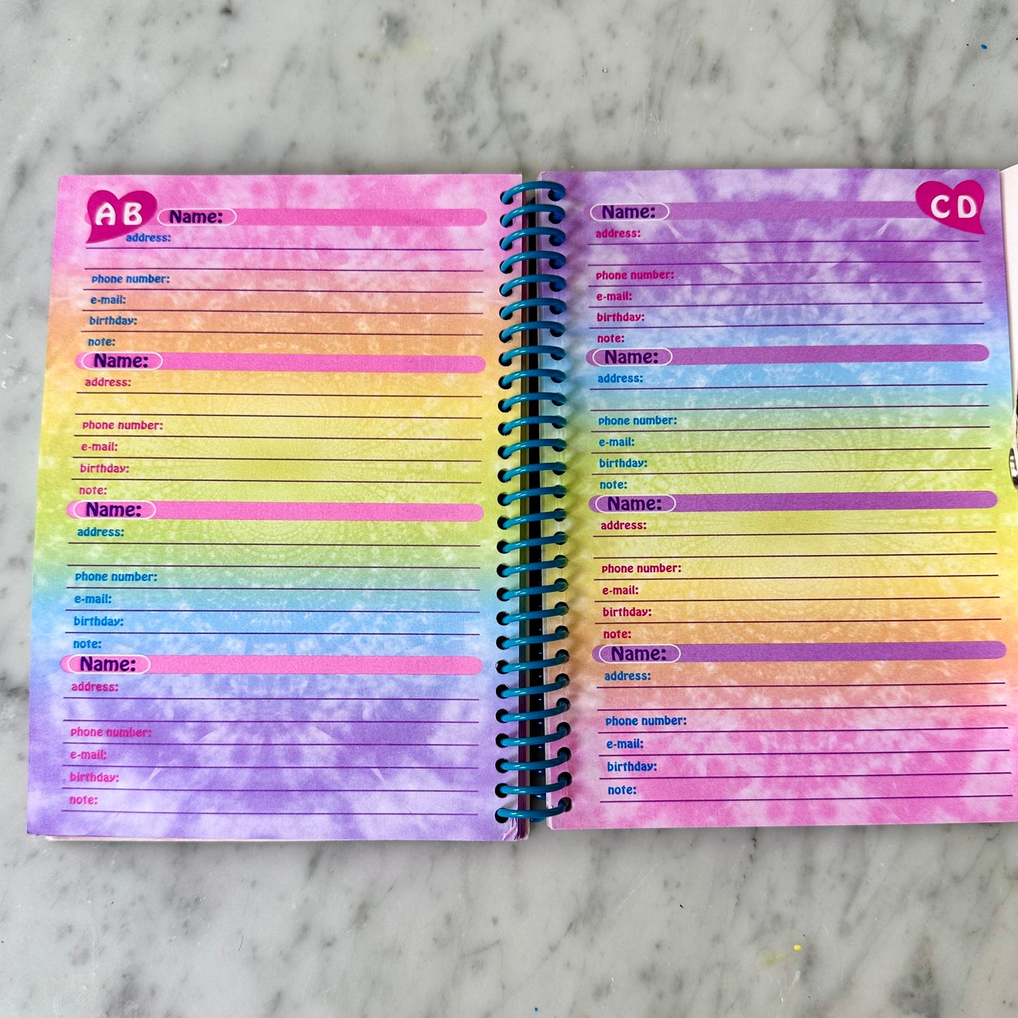 Vintage Lisa Frank Butterfly Agenda Book