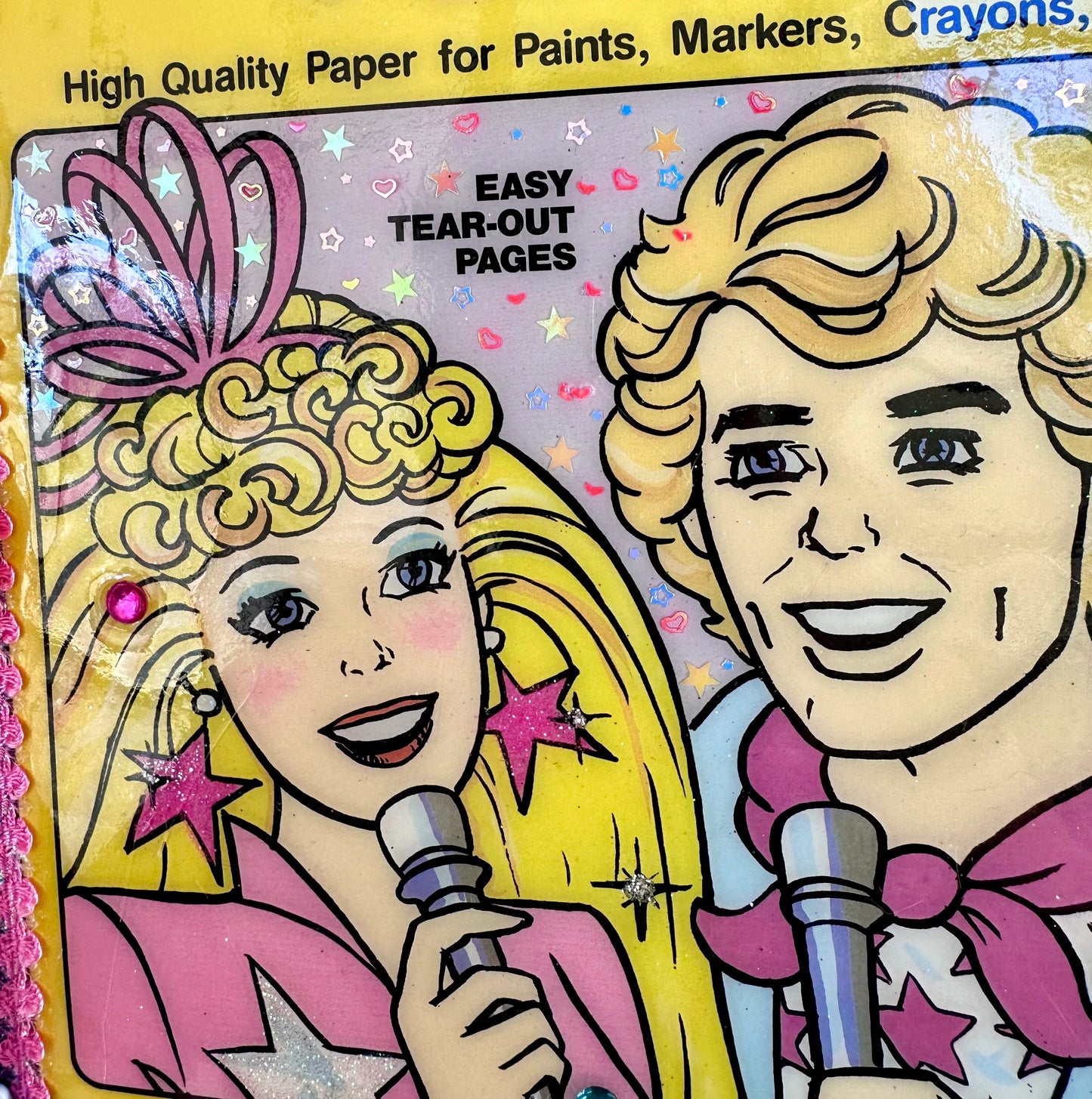 Vintage 80’s Barbie Paint n’ Market Book Cover Resin Wall Art