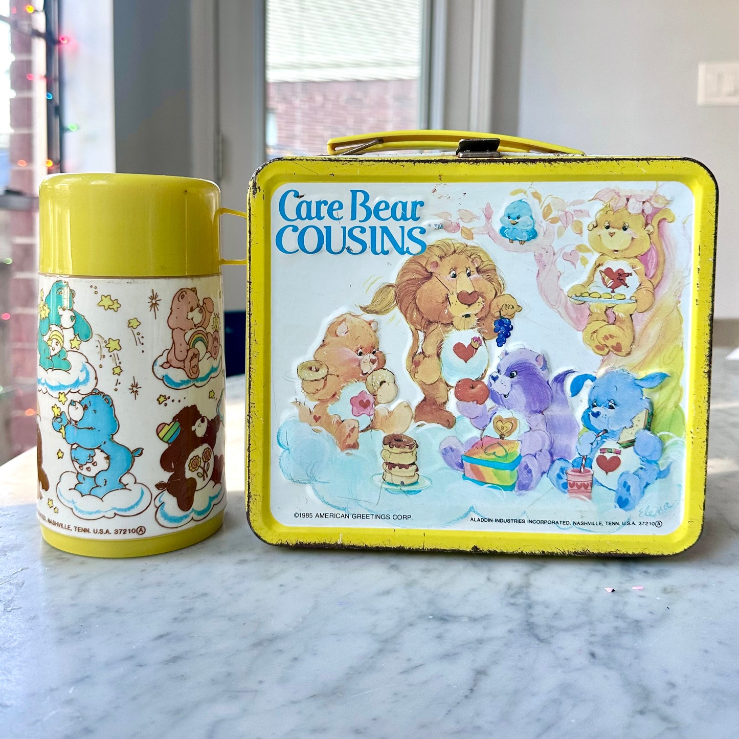 1985 Care Bears Cousins Metal Lunch Box