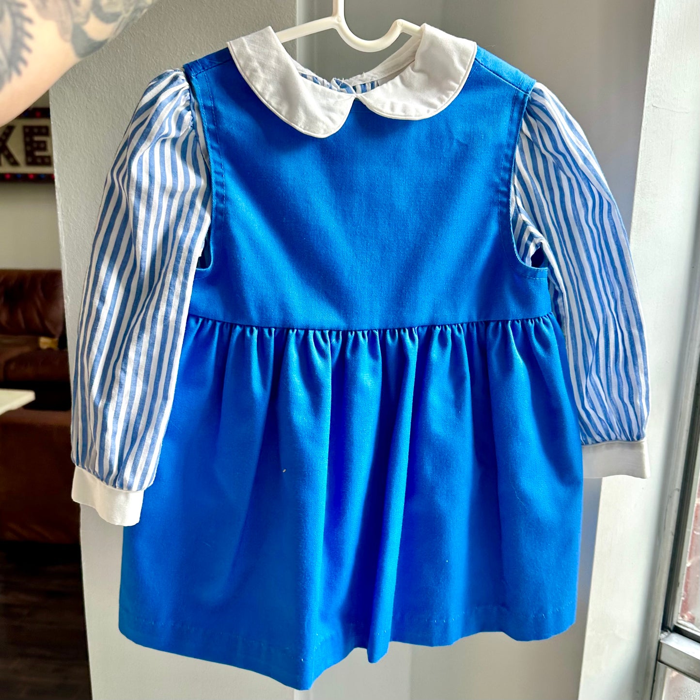 1980’s Little Bitty Artist Jumper with Peter Pan Collar 4T