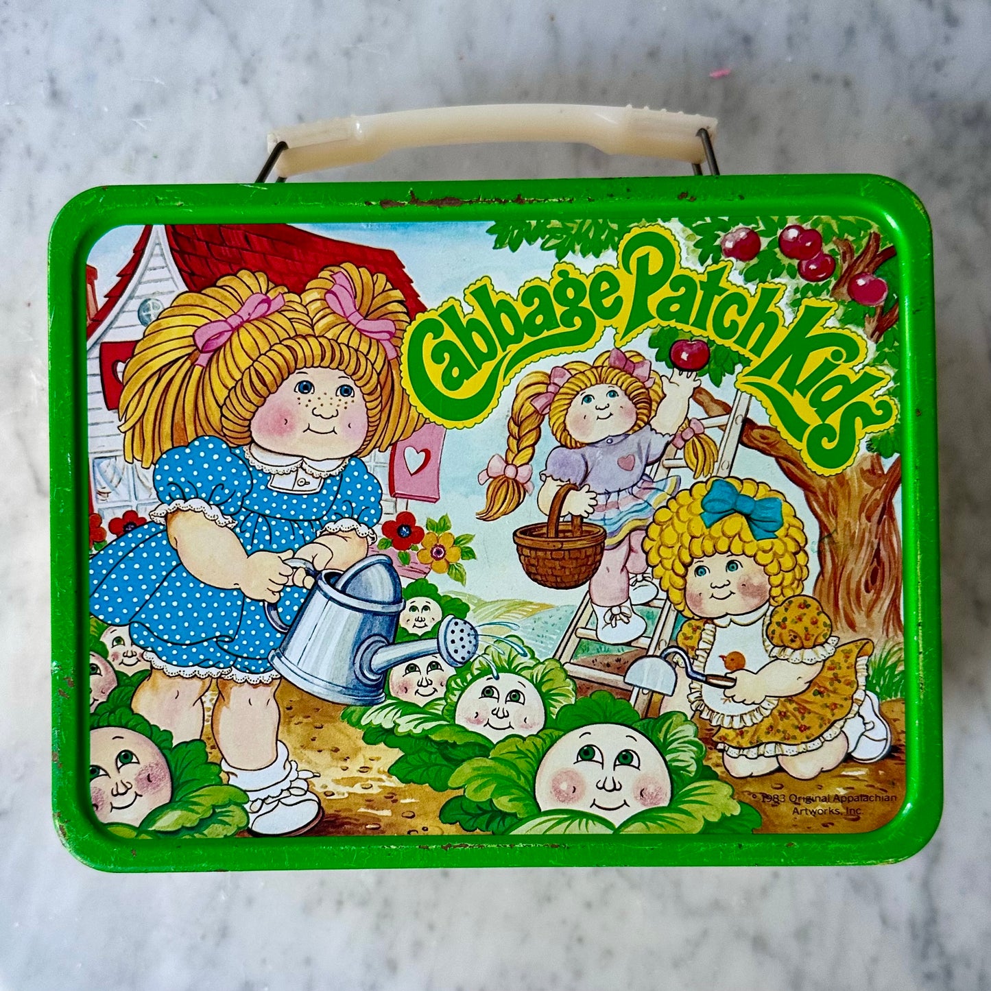 1983 Cabbage Patch Kids Tin Lunchbox with Thermos