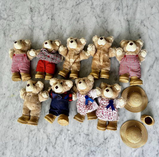 80’s Xavier Robert’s Wendy’s Furskins Teddy Bear Lot