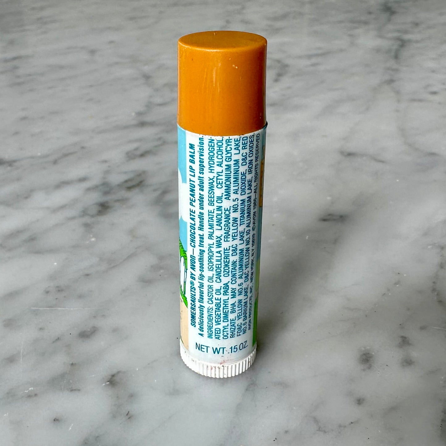 1986 Avon Somersaults “Chocolate Peanut” Lip Balm