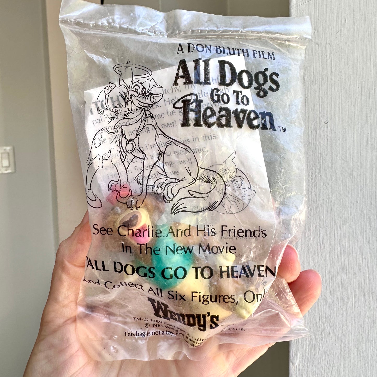 1989 Wendy's "All Dogs Go to Heaven" Itchy Itchiford Toy