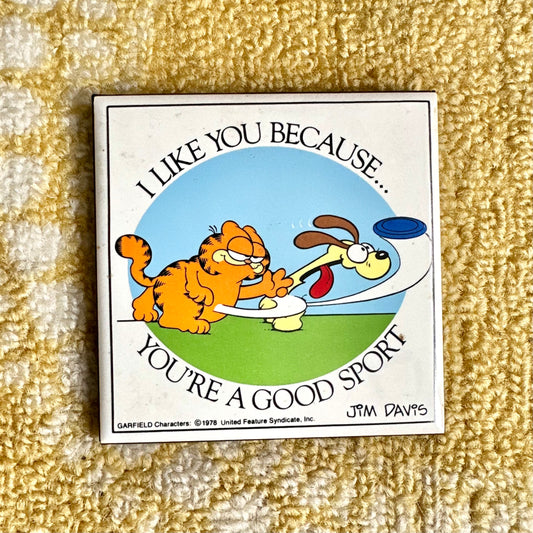 1978 Garfield Ceramic Desk Tile