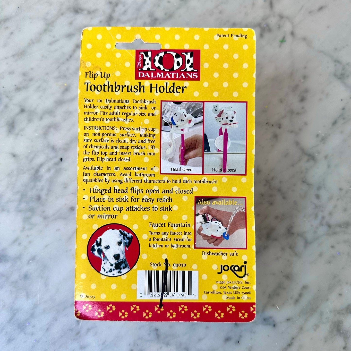 1996 101 Dalmatians Toothbrush Holder