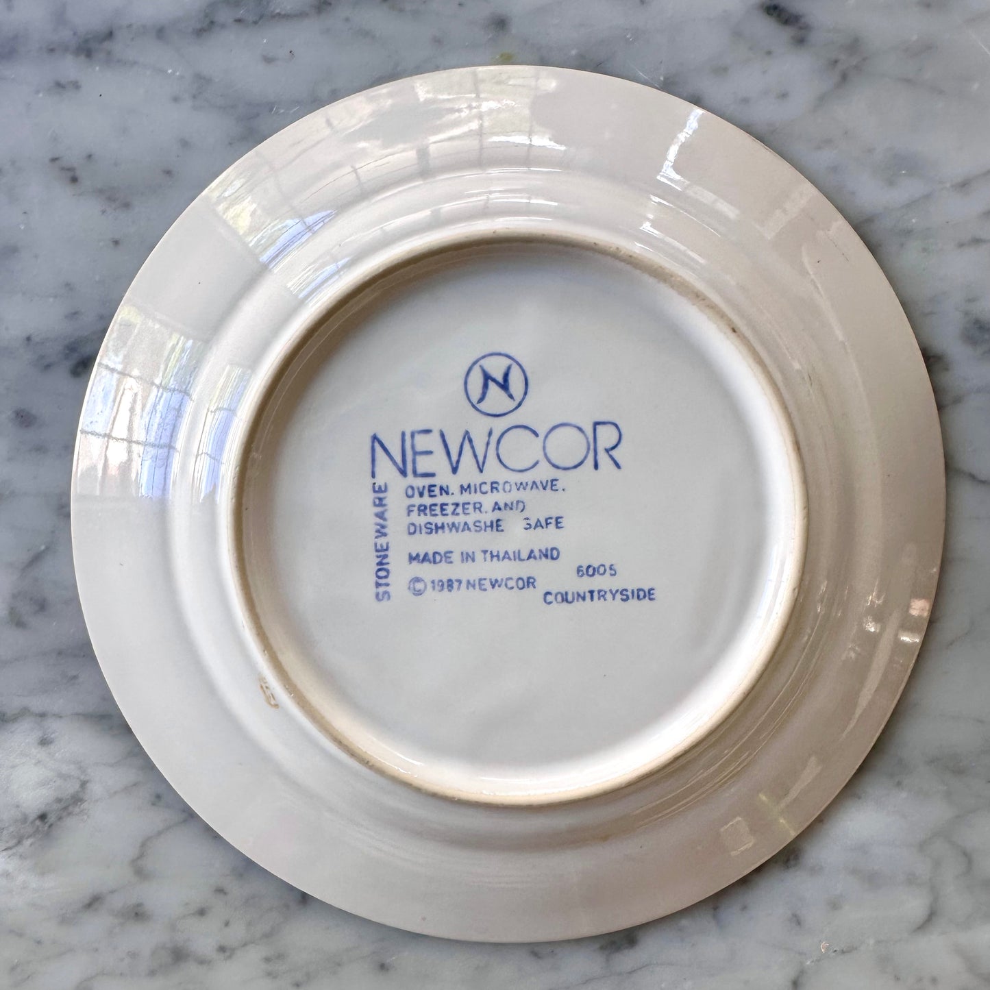 1987 Newcor Country Goose Plate 2 Piece Set