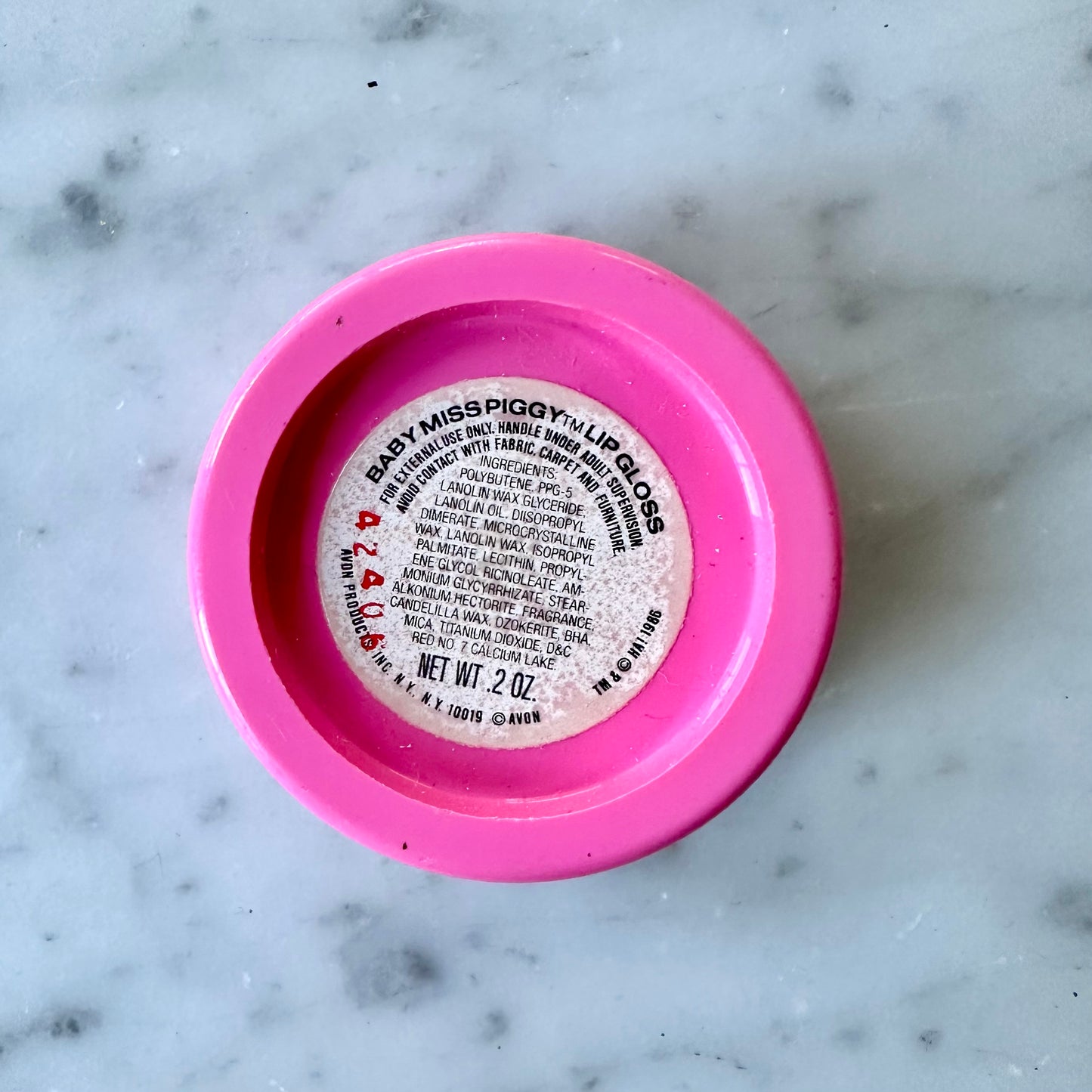 1986 Muppet Babies Miss Piggy Lip Gloss