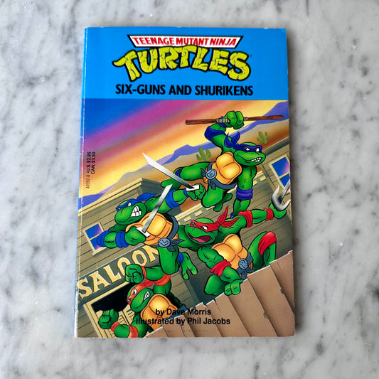 1990 TMNT “Six-Guns And Shurikens” Book
