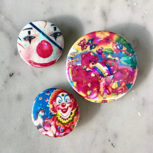 80’s Lisa Frank Button Set