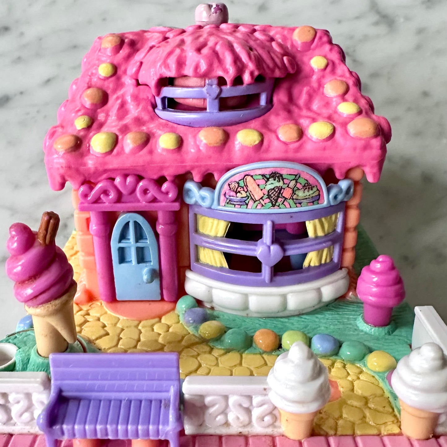 1995 Polly Pocket Ice Cream Parlor Complete