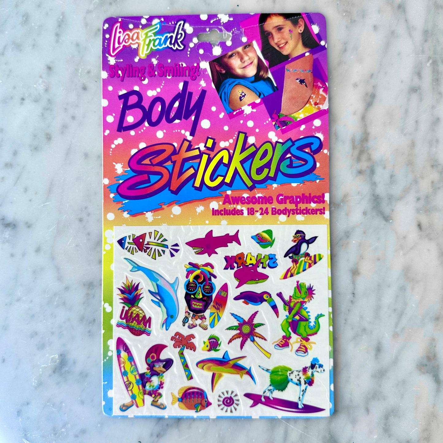 90’s Lisa Frank Body Stickers