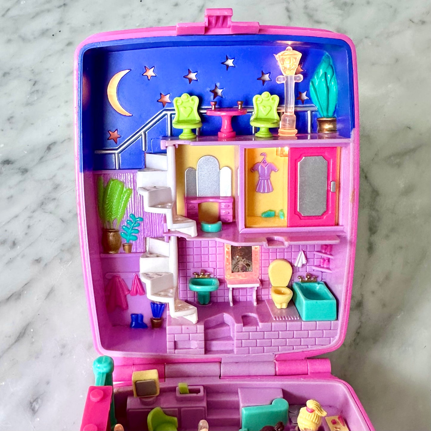 1994 Polly Pocket Starbright Dinner Party Compact