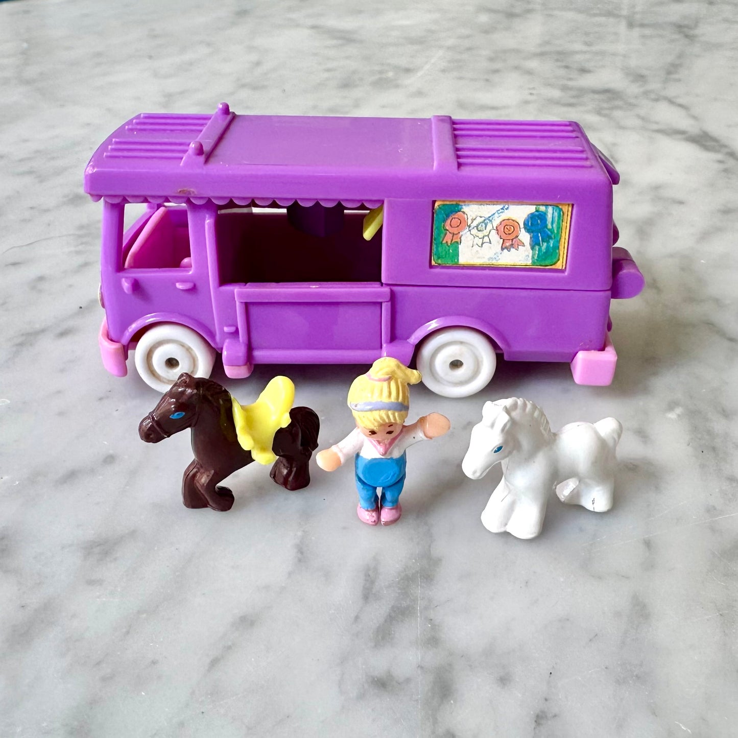 1994 Polly Pocket Stable on the Go Out n' About 100% Complete