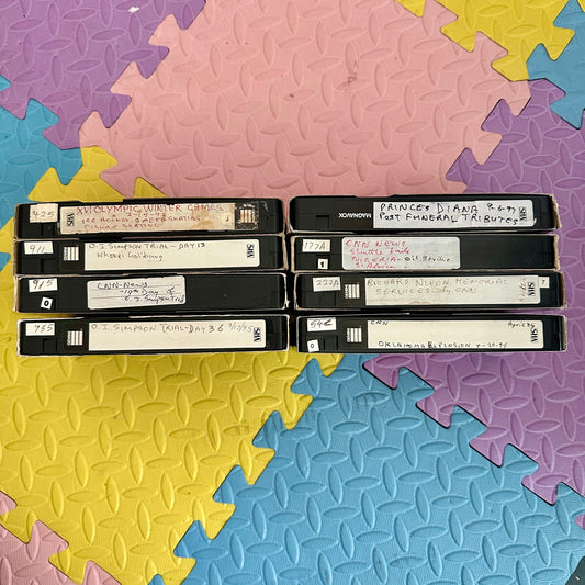 90’s Historical Breaking News VHS Collection