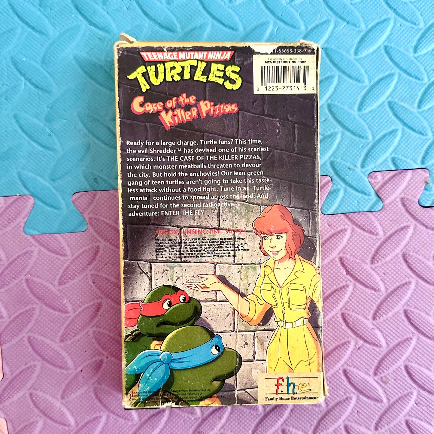 1989 TMNT “Case of the Killer Pizzas” VHS