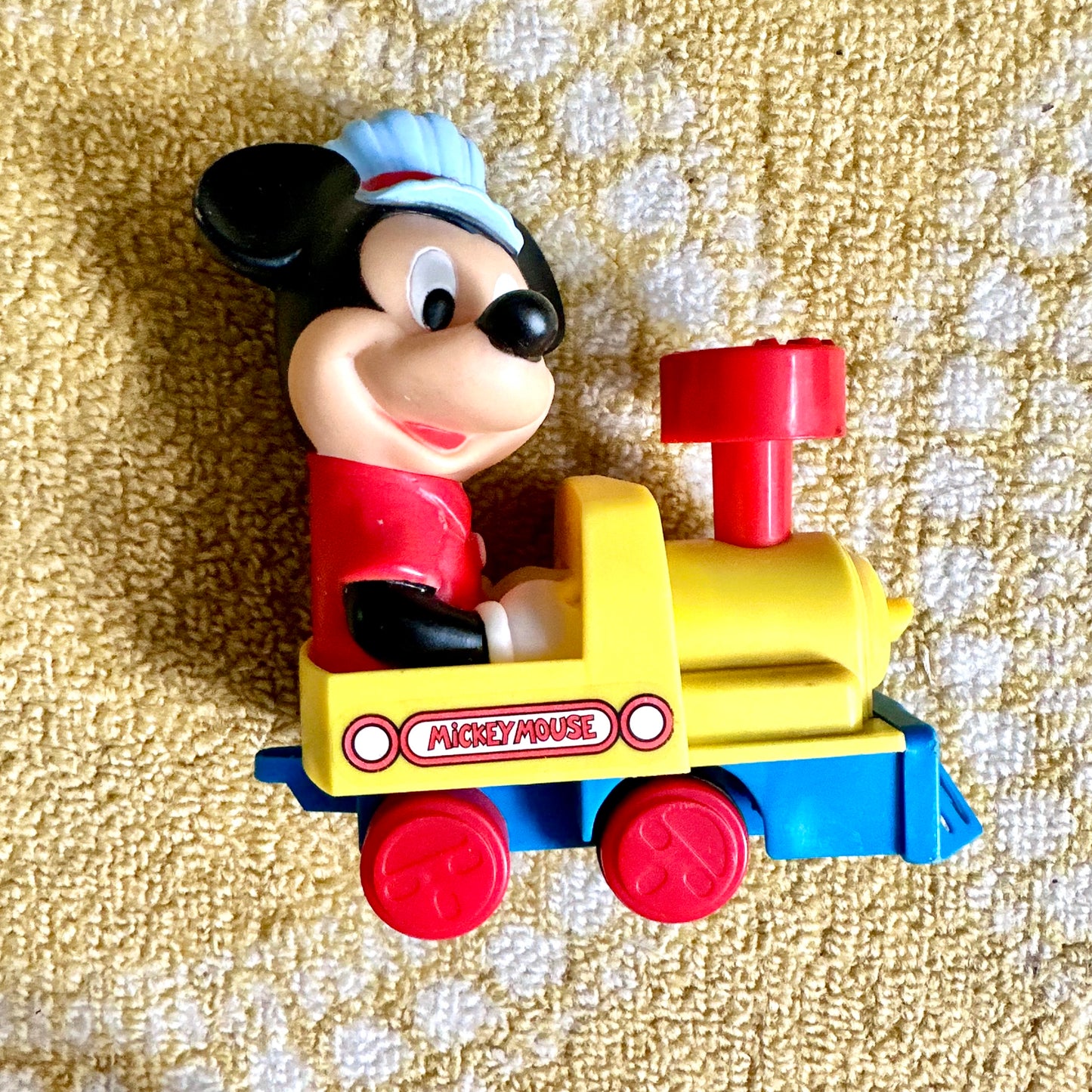 1987 Mickey Mouse Engineer Train Toy