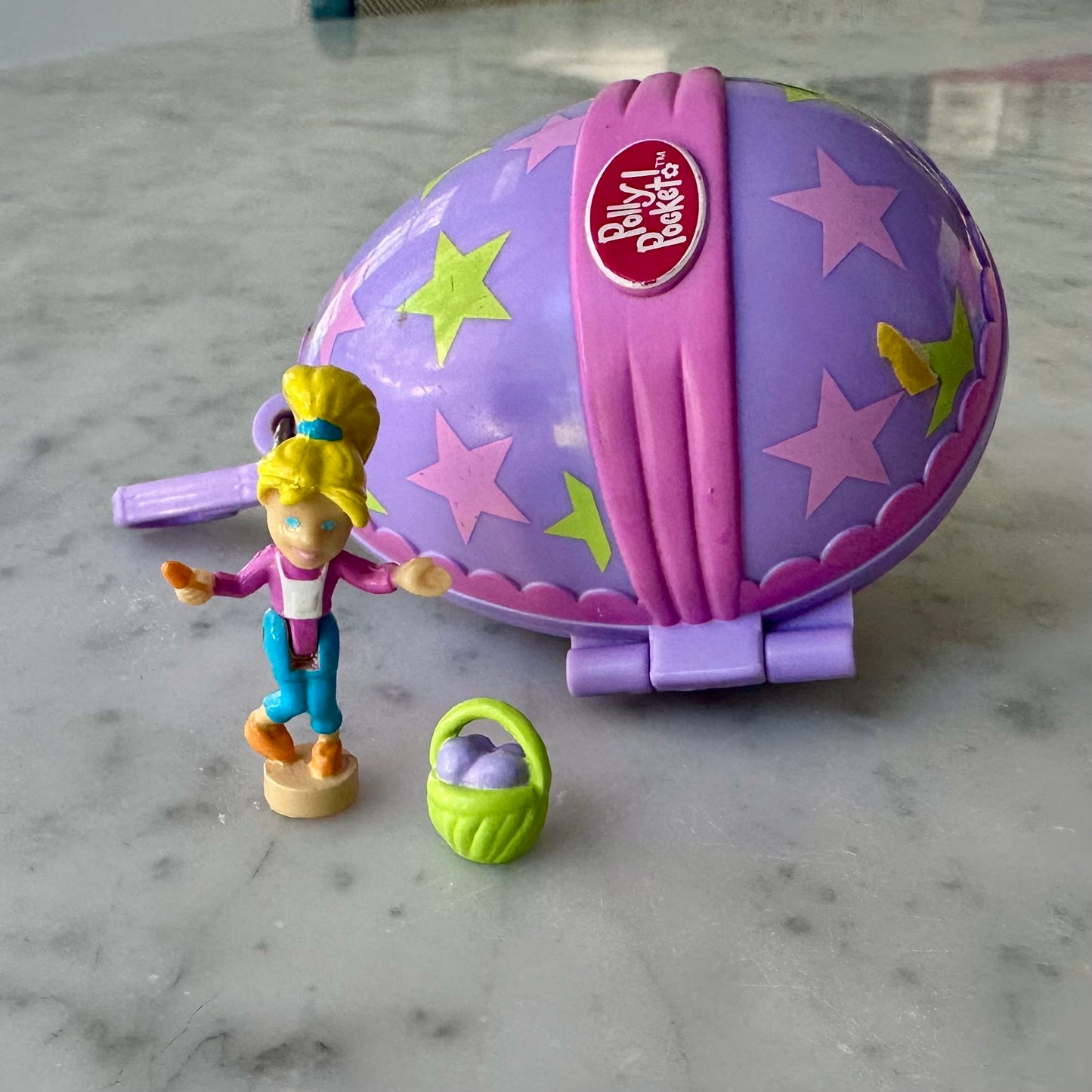 2001 Polly Pocket Lavender Easter Egg