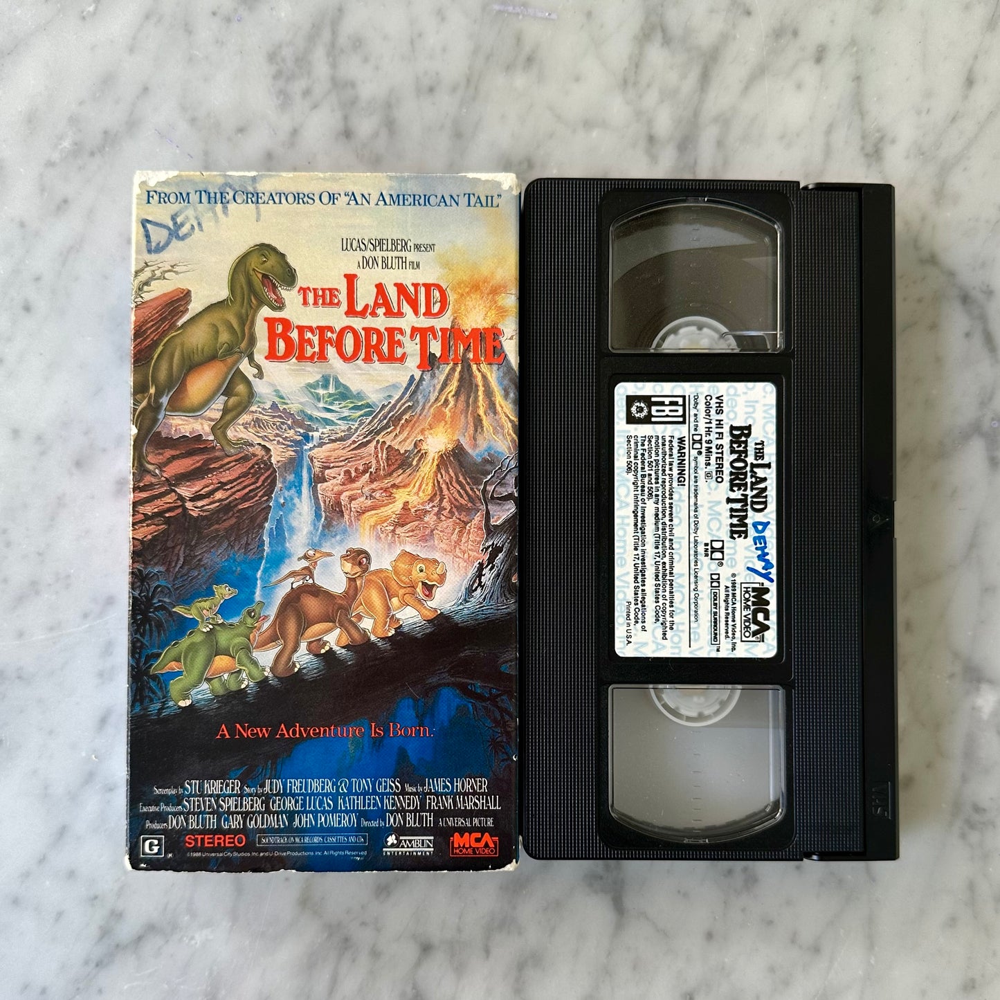 1988 Land Before Time VHS