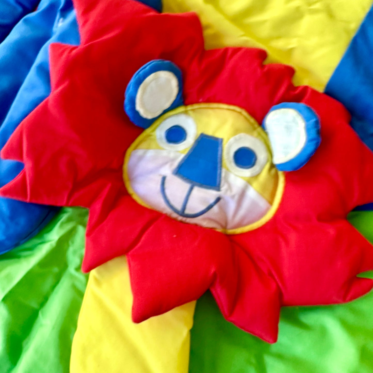 80’s Rainbow and Animal Nursery Plush Wall Hanging
