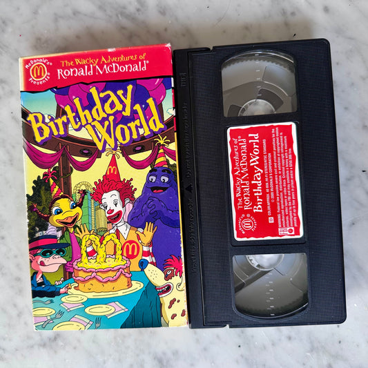 The Wacky Adventures of Ronald McDonald VHS