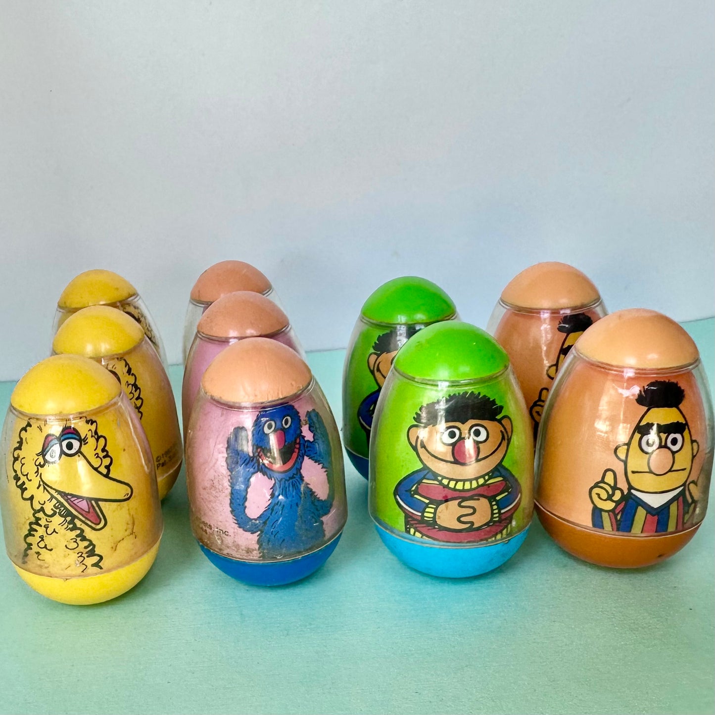 80’s Sesame Street Weebles Lot of 12