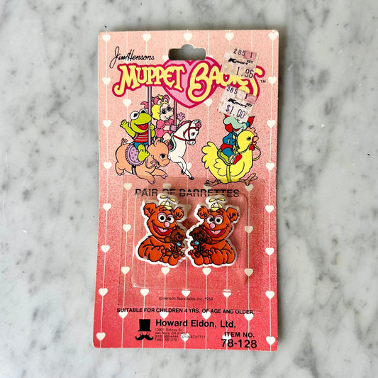 80’s Muppet Babies Baby Fozzie Bear Barrettes