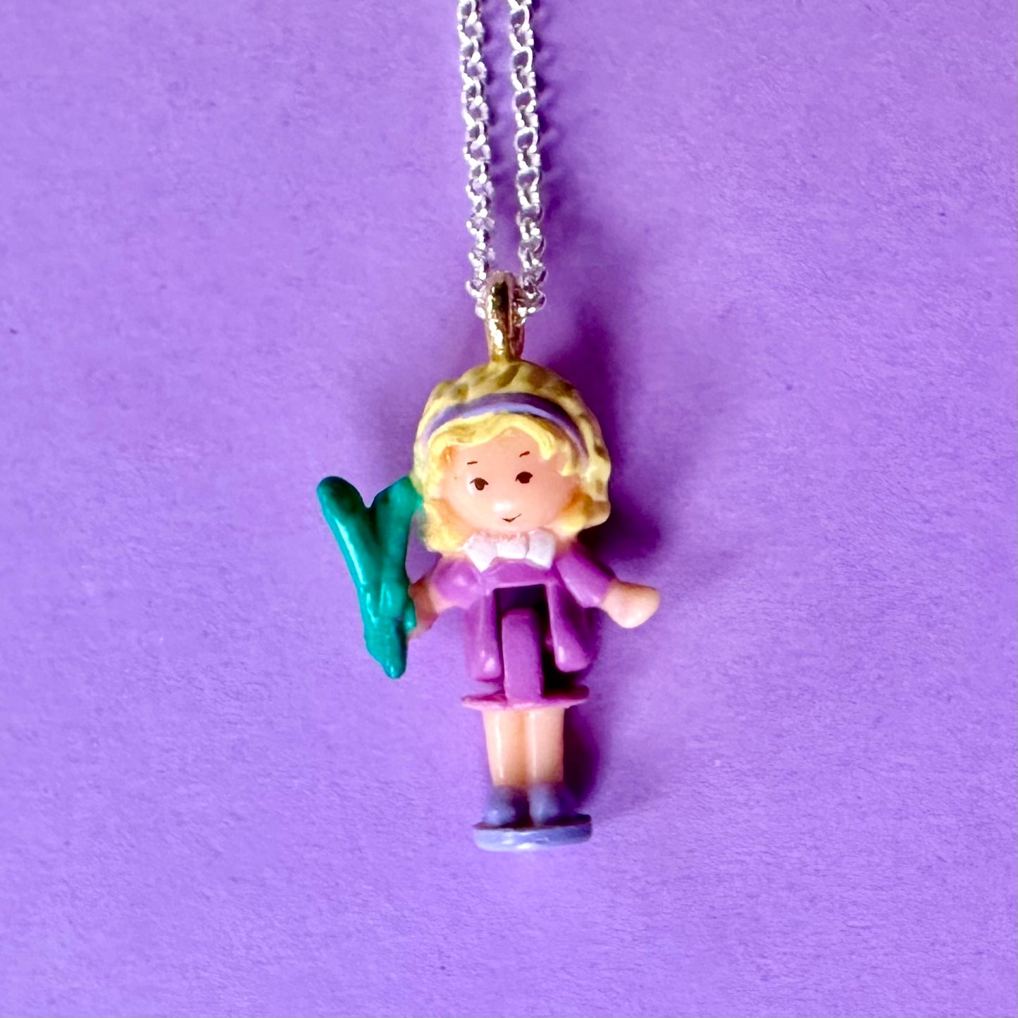 Vintage Polly Pocket Doll Necklace