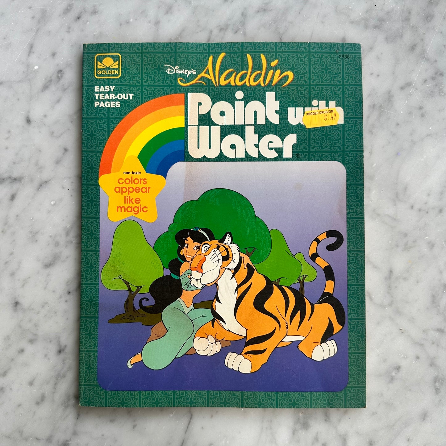 90’s Aladdin Paint With Water Book