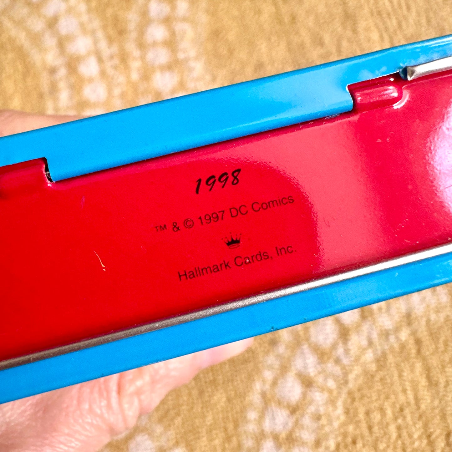 1998 Superman Mini Tin Lunchbox