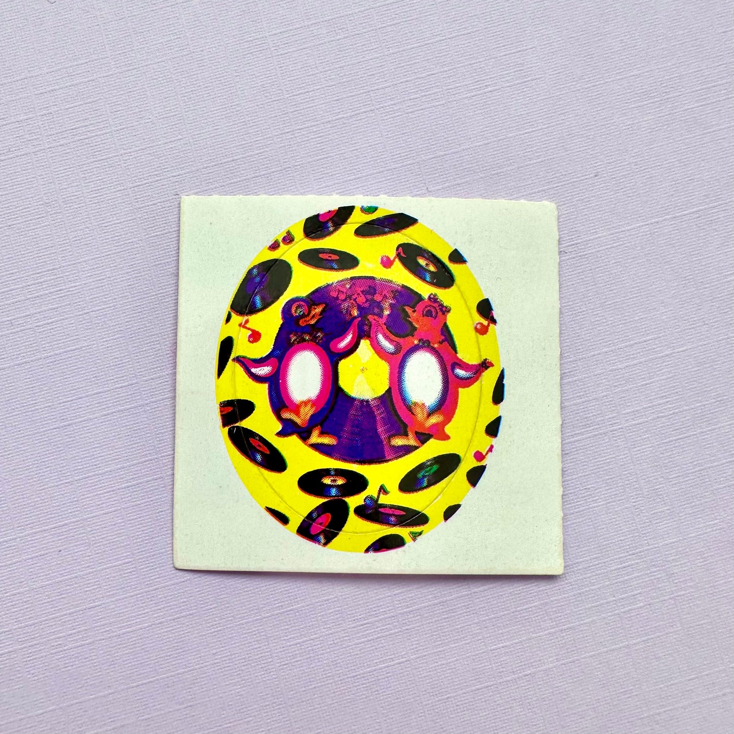 80’s Lisa Frank Dancing Penguins Sticker