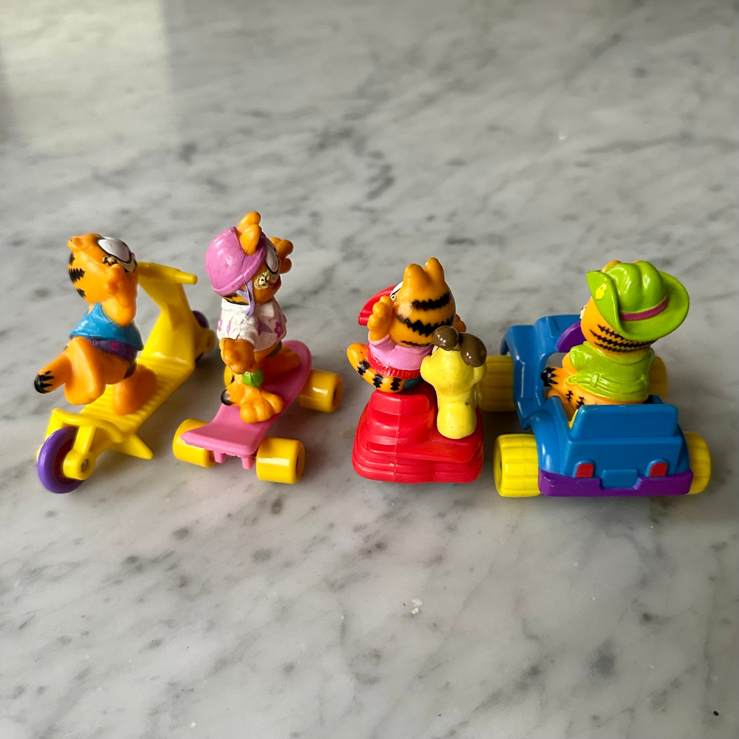 1988 Garfield Happy Meal Toys-Complete Set of 4