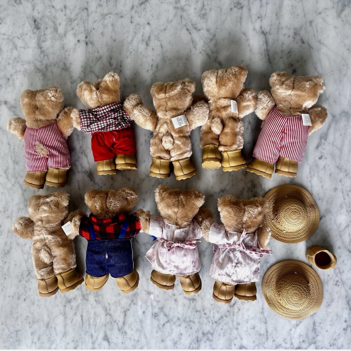 80’s Xavier Robert’s Wendy’s Furskins Teddy Bear Lot