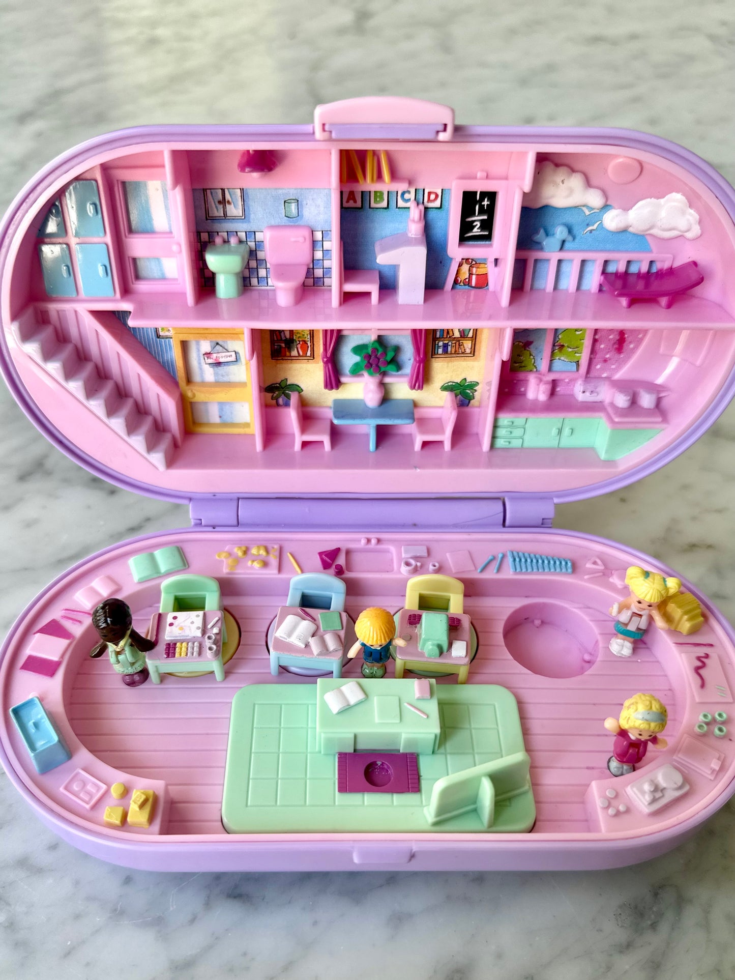 1992 Polly Pocket Stampin’ School Playset