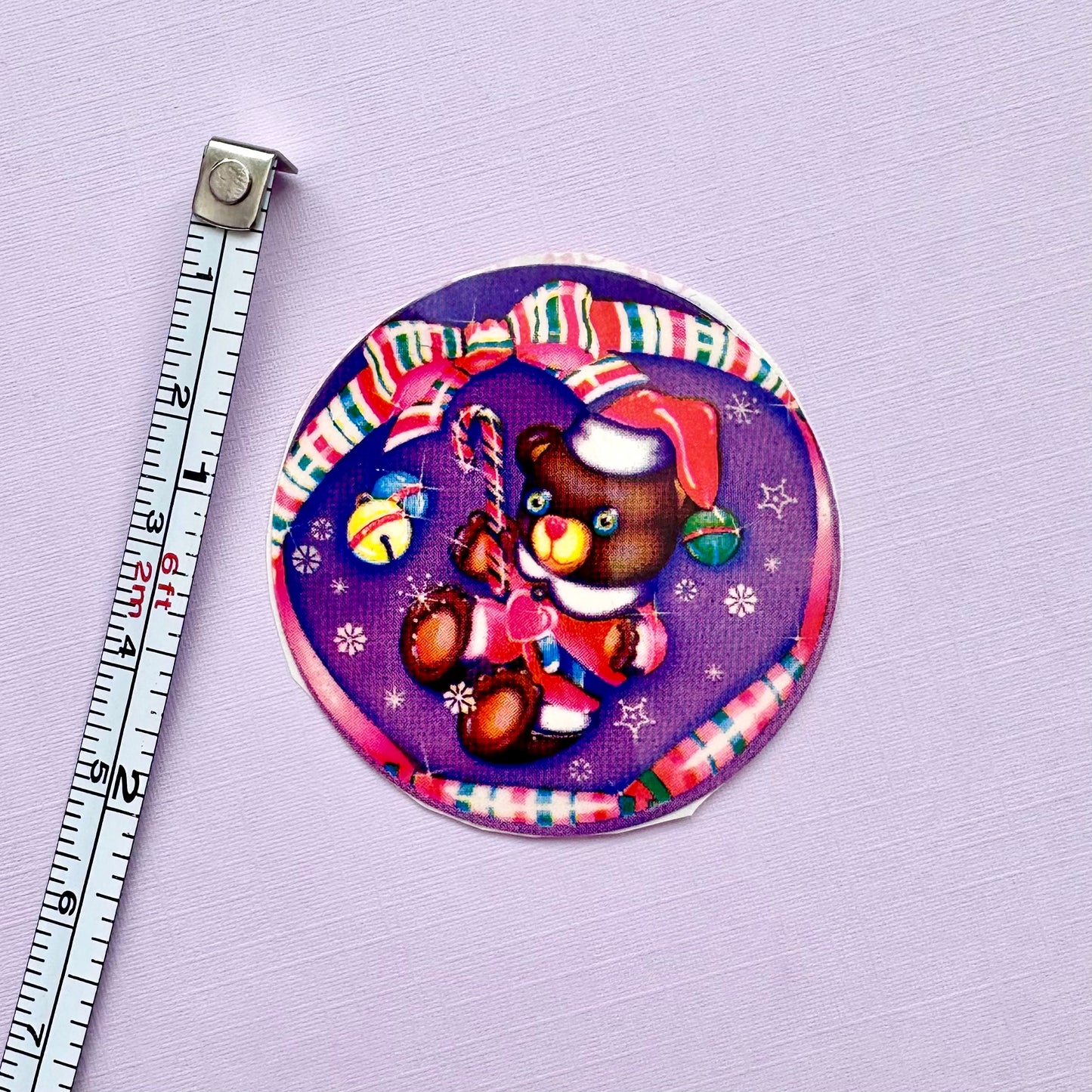 1982 Lisa Frank Holiday Bear Sticker