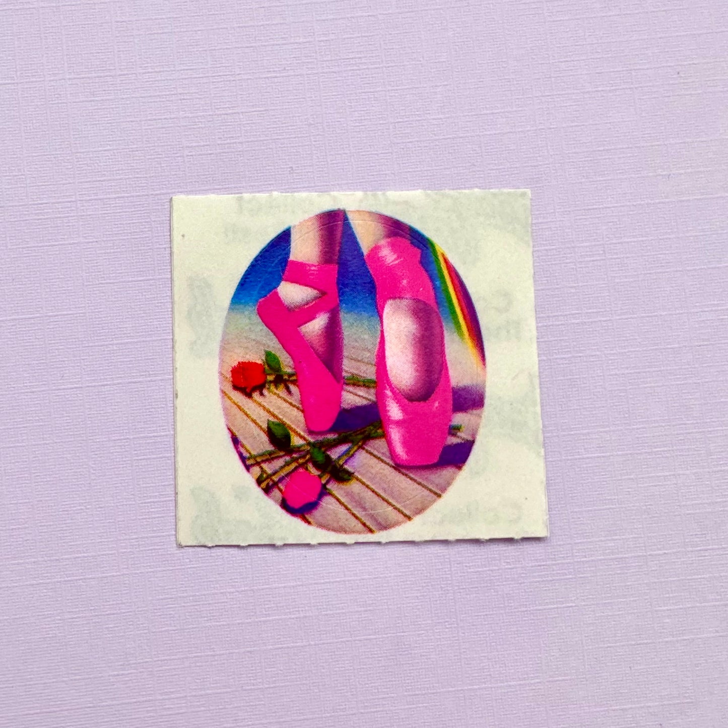 80’s Lisa Frank Ballet Shoes Sticker