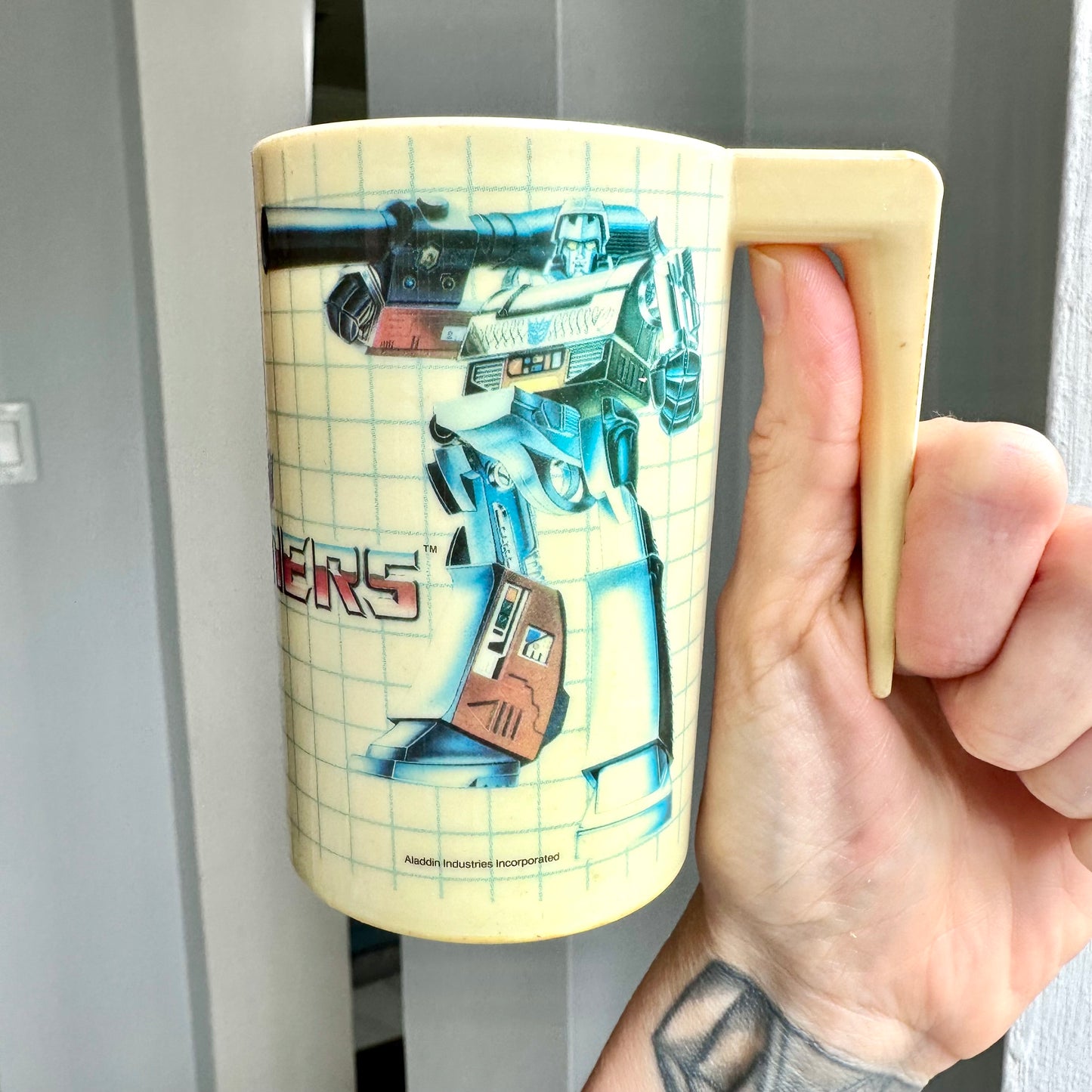 1984 Hasbro Transformers Plastic Mug