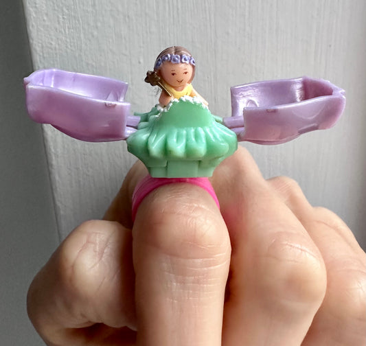 1993 Polly Pocket Tulip Petal Fairy Lulu Ring