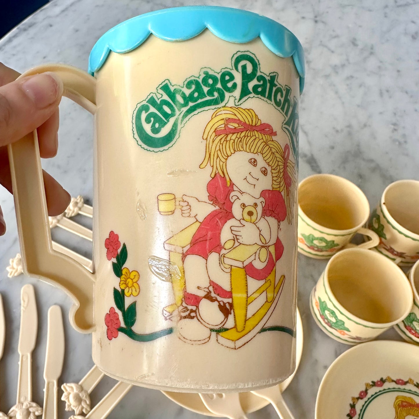 1984 Cabbage Patch Kids Dish Set