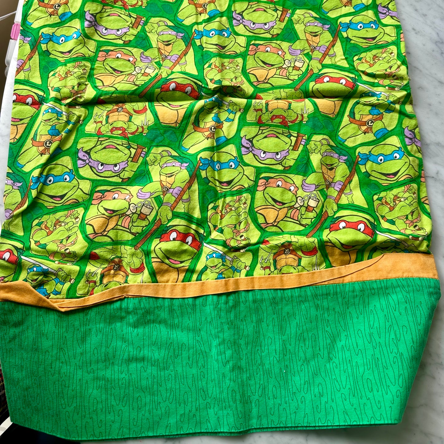 Vintage Teenage Mutant Ninja Turtles Pillowcase